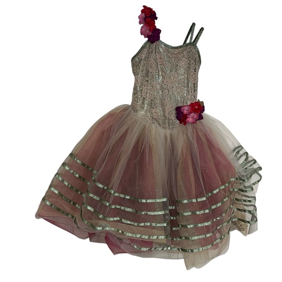 Curtain Call dance dancewear costume dress child L large like new - Picture 1 of 4